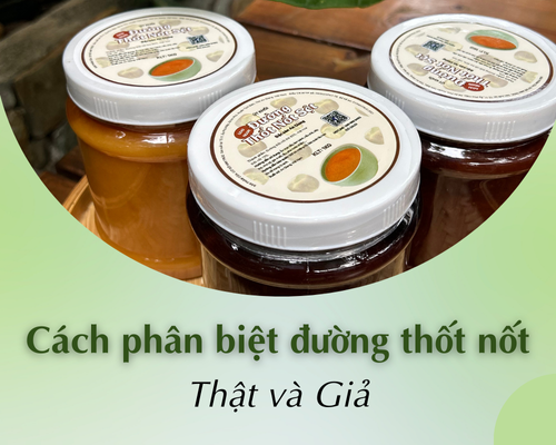 Cách phân biệt đường thốt nốt thật và giả