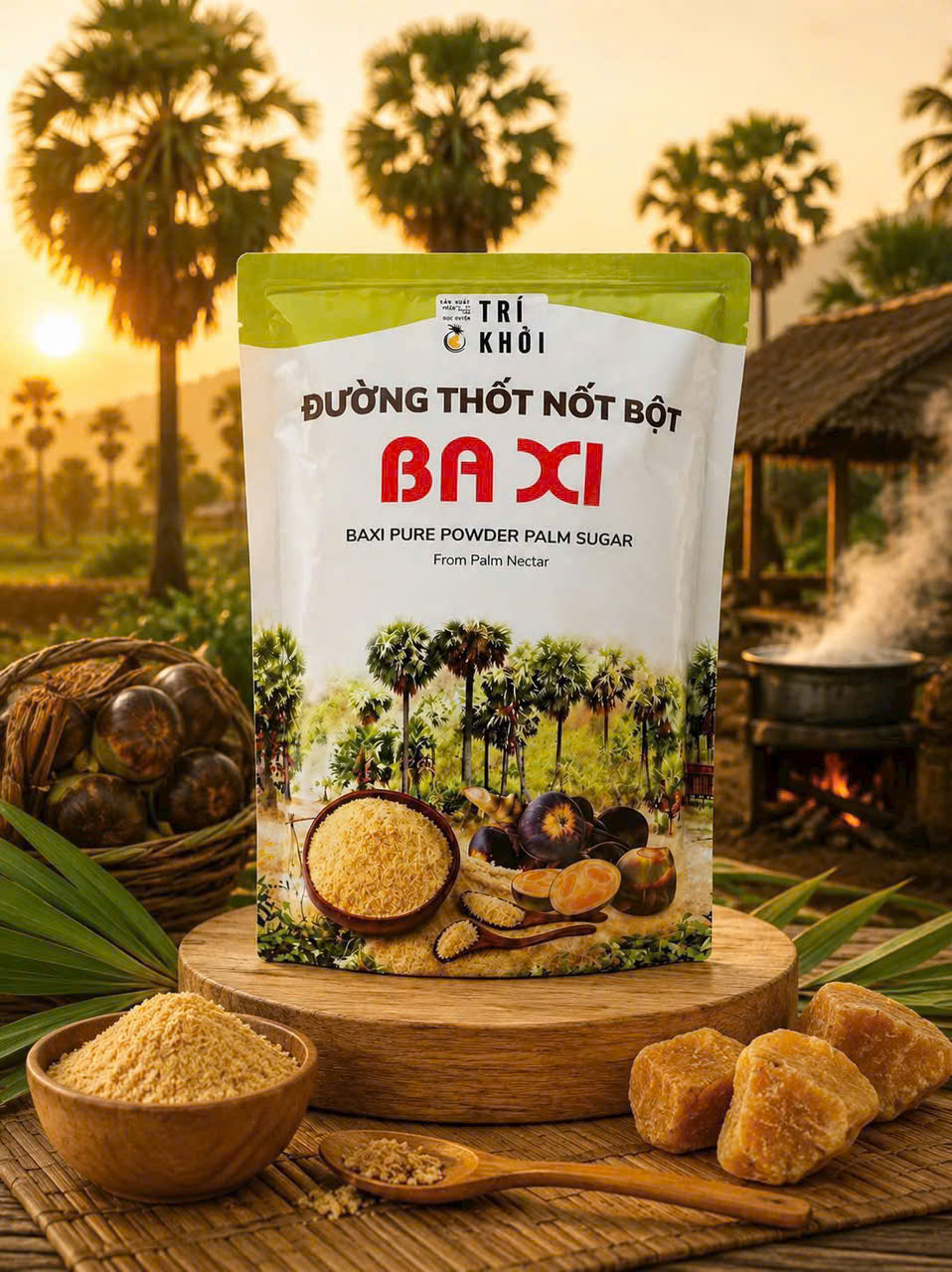 Đường Thốt Nốt Bột Baxi gói 500g
